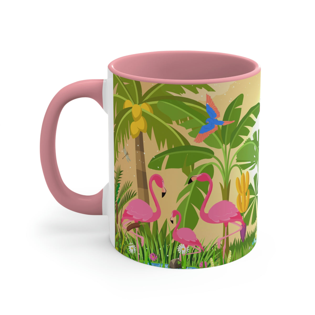 Flamingos 11oz {Navy Blue/Red/Pink/Green}  | Flamingo Coffee Mug | Wildlife Coffee Mug