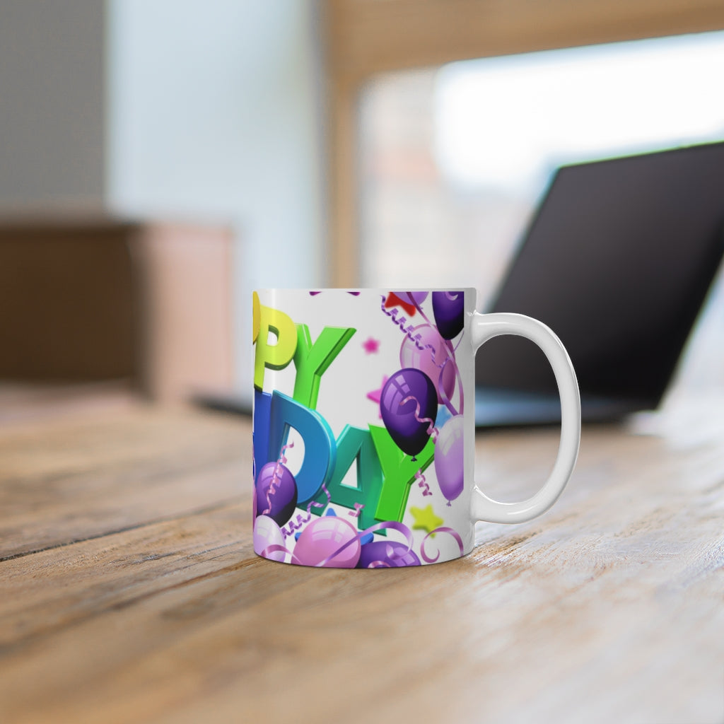 Happy Birthday -  Ceramic Mug 11oz | Happy Birthday Coffee Mug | Best Birthday Gift Mug