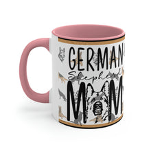 Load image into Gallery viewer, German Shepherd Mom  11oz Ceramic Mug with Color interior
