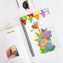 Load image into Gallery viewer, Festive Party Animal - Spiral Notebook - Ruled Line Journal - 118 pages
