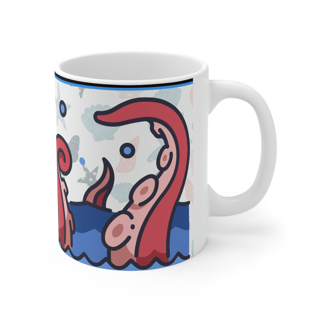 Sea Creatures (White) -  Ceramic Mug 11oz |