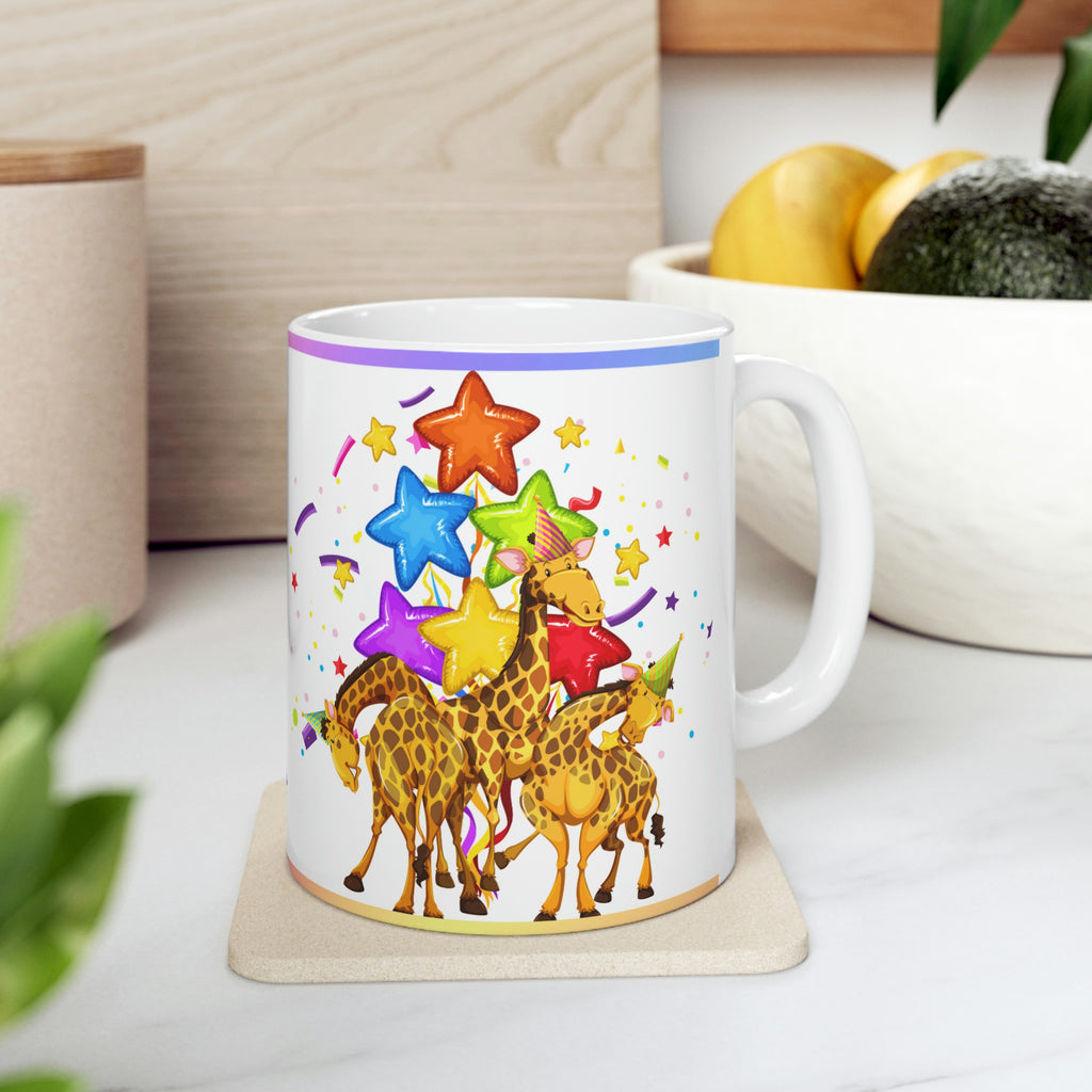 Party Animals  - Ceramic Mug 11oz | Fun Coffee Mug | Happy Birthday Coffee Mug | Best Birthday Gift