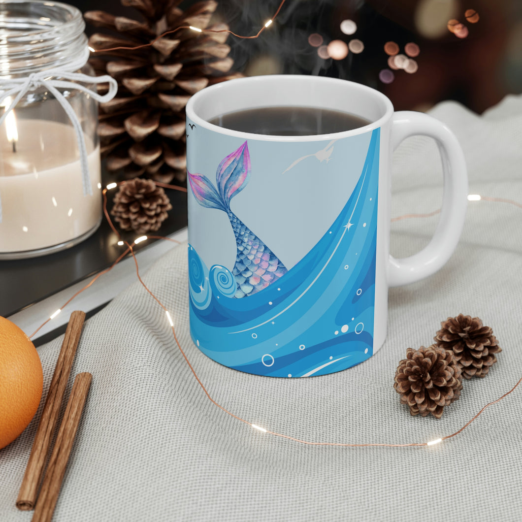 I Believe In Mermaids -  Ceramic Mug 11oz | Mermaid Coffee Mug | Mermaid Tea Time