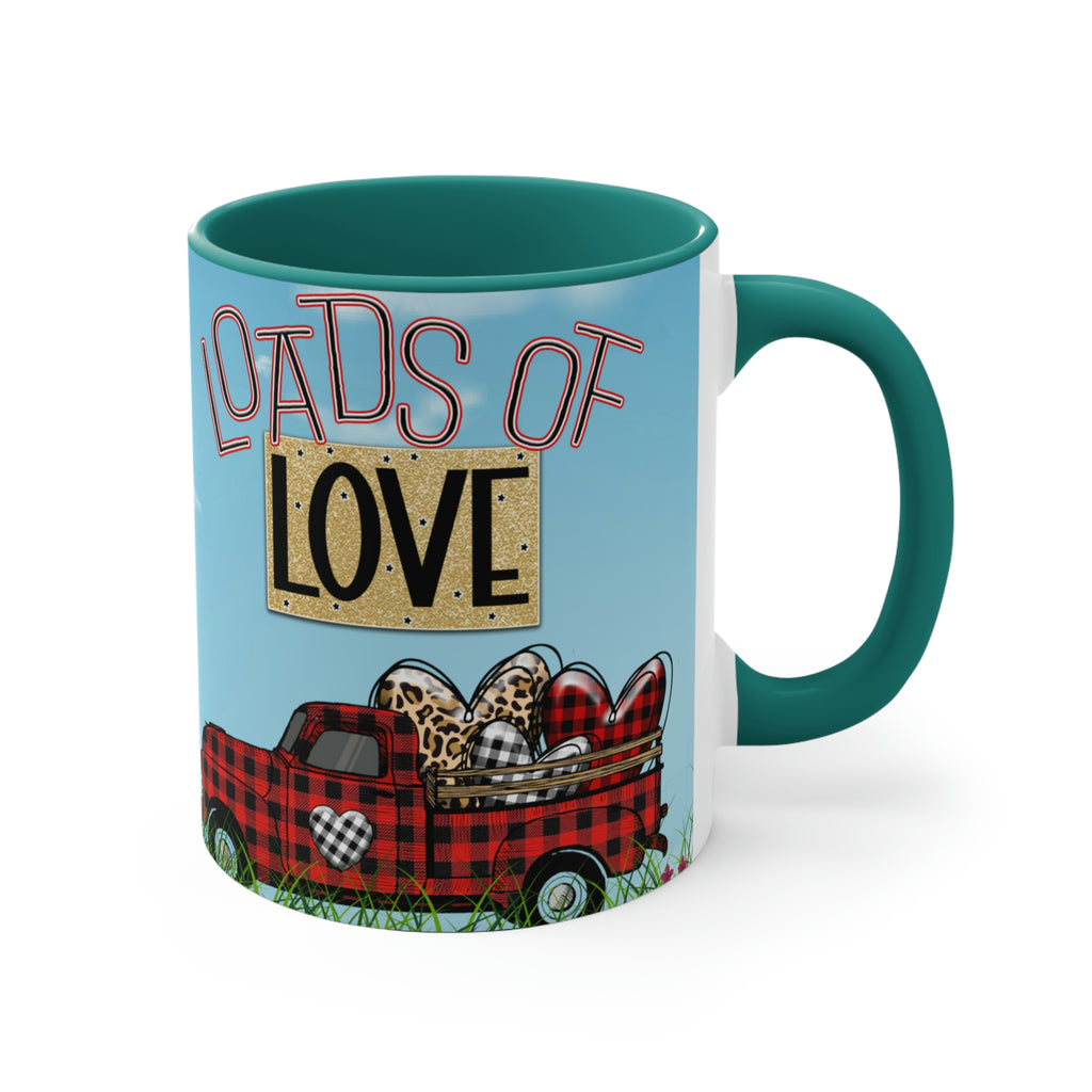Loads Of Love -  Fun Coffee Mug, 11oz | Fun Gift | Valentine's Day Coffee Mug | Cute Country Coffee Mug
