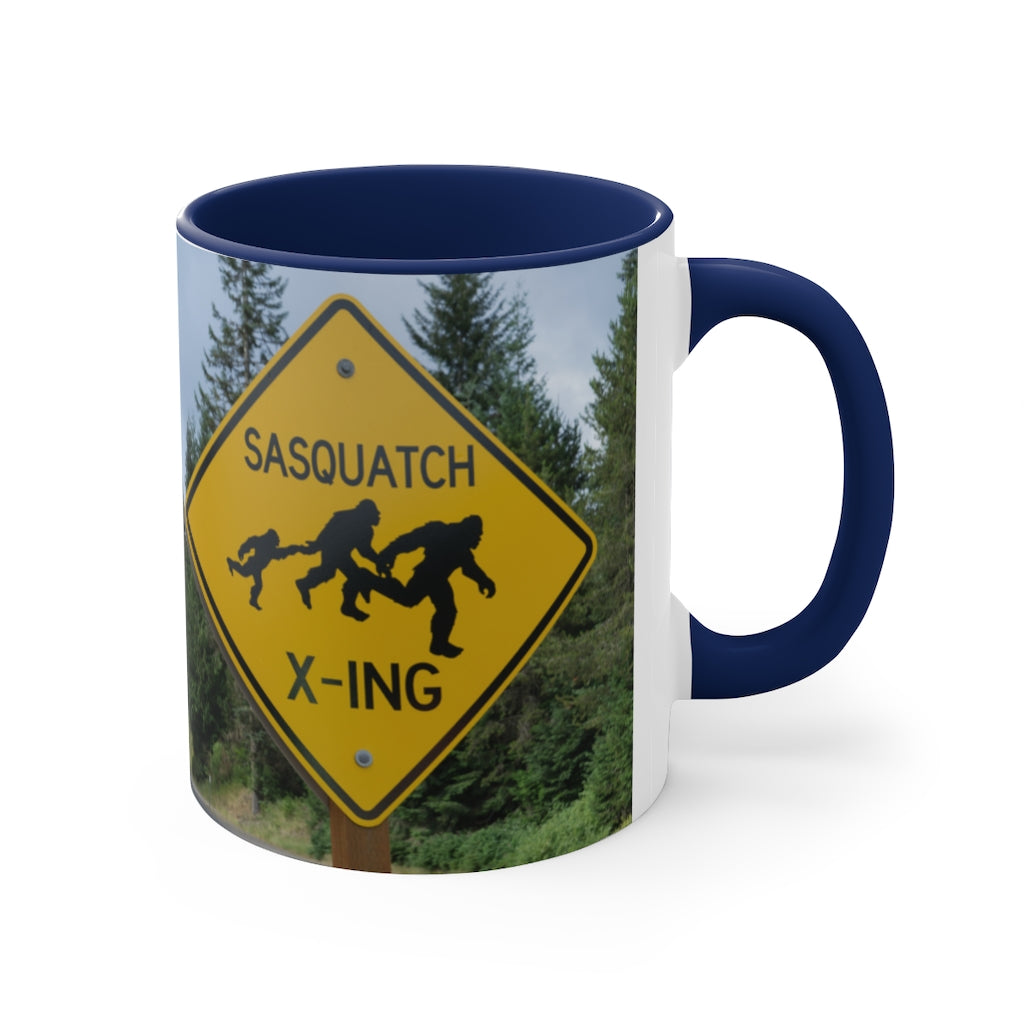 I Believe - Bigfoot/Sasquatch  -{Red/Navy/Black} Funny Coffee Mug, 11oz | Funny Gift | Funny Coffee Mug | Funny Bigfoot Mug | Father's Day