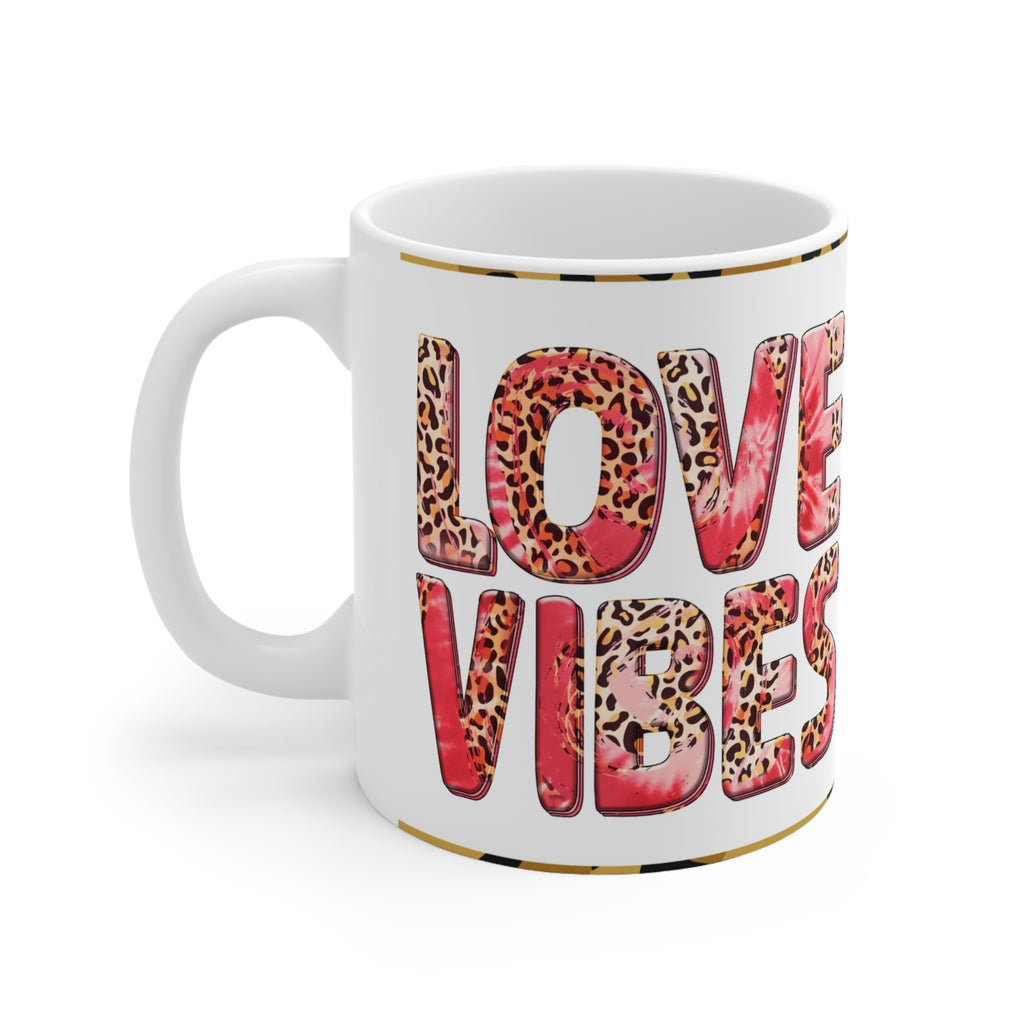 Love Vibes / Hello Gorgeous -  Ceramic Mug 11oz | Love Mug, Valentines Day Gift, Be Mine, Coffee Mug, Galentines Gift