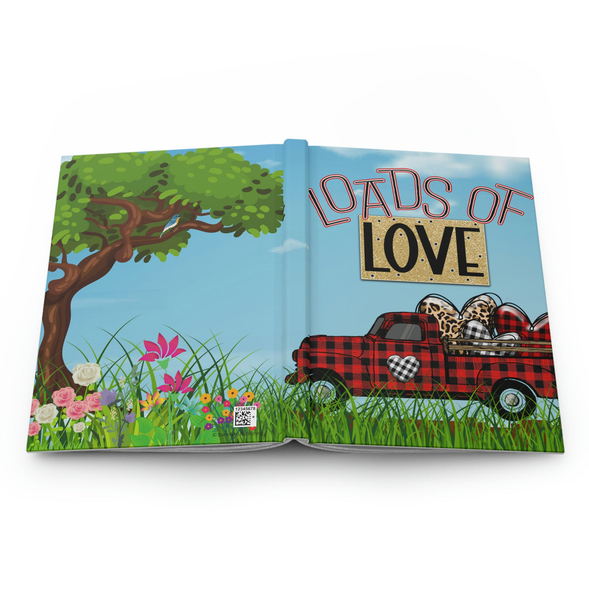 "Loads of Love" - Lined Hardcover Journal 150 pages (75 sheets)