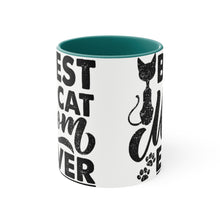 Load image into Gallery viewer, Best Cat Mom Ever  {Red/Green/Blue  Funny Coffee Mug, 11oz | Funny Gift | Funny Mug | Cats Mug | Funny Cat Gift
