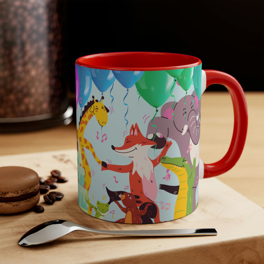 Boogie Woogie Birthday Celebration 11oz {Navy Blue/Red}  |  Coffee Mug | Best Birthday Coffee Mug for Coworker