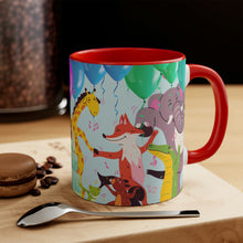 Load image into Gallery viewer, Boogie Woogie Birthday Celebration 11oz {Navy Blue/Red}  |  Coffee Mug | Best Birthday Coffee Mug for Coworker
