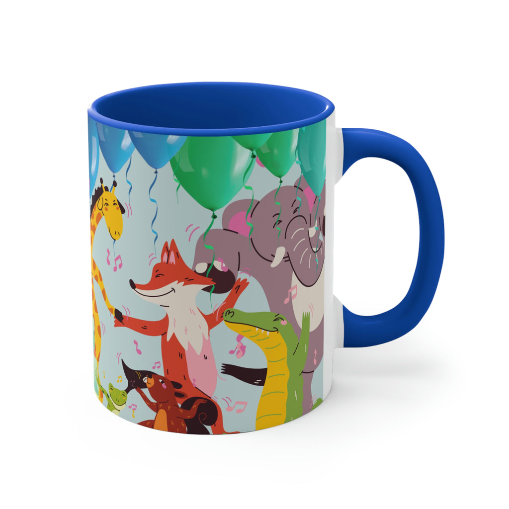 Boogie Woogie Birthday Celebration 11oz {Navy Blue/Red}  |  Coffee Mug | Best Birthday Coffee Mug for Coworker