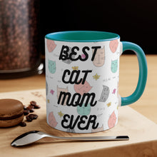 Load image into Gallery viewer, Best Cat Mom Ever -  {Red/Green/BlackGreen} Funny Coffee Mug, 11oz | Funny Gift | | Funny Gift | Funny Mug | Cats Mug | Funny Cat Gift
