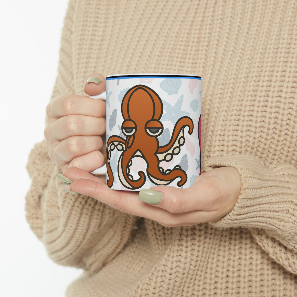 Sea Creatures (White) -  Ceramic Mug 11oz |
