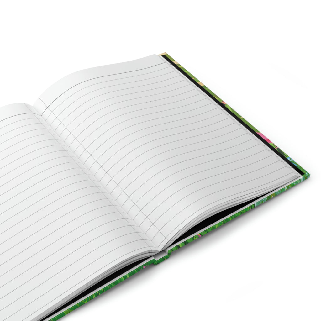 "Pink Flamingos" - 150 pages (75 sheets)  hard backed lined journal | Flamingo Journal | Flamingo Lined Journal