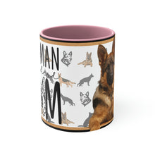 Load image into Gallery viewer, German Shepherd Mom  11oz Ceramic Mug with Color interior
