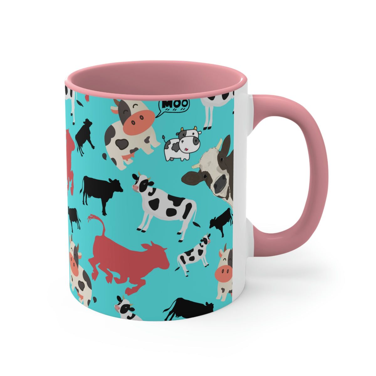 Classic Cows Funny Coffee Mug, 11oz | Funny Gift | Funny Coffee Mug | Funny Cow Coffee Mug