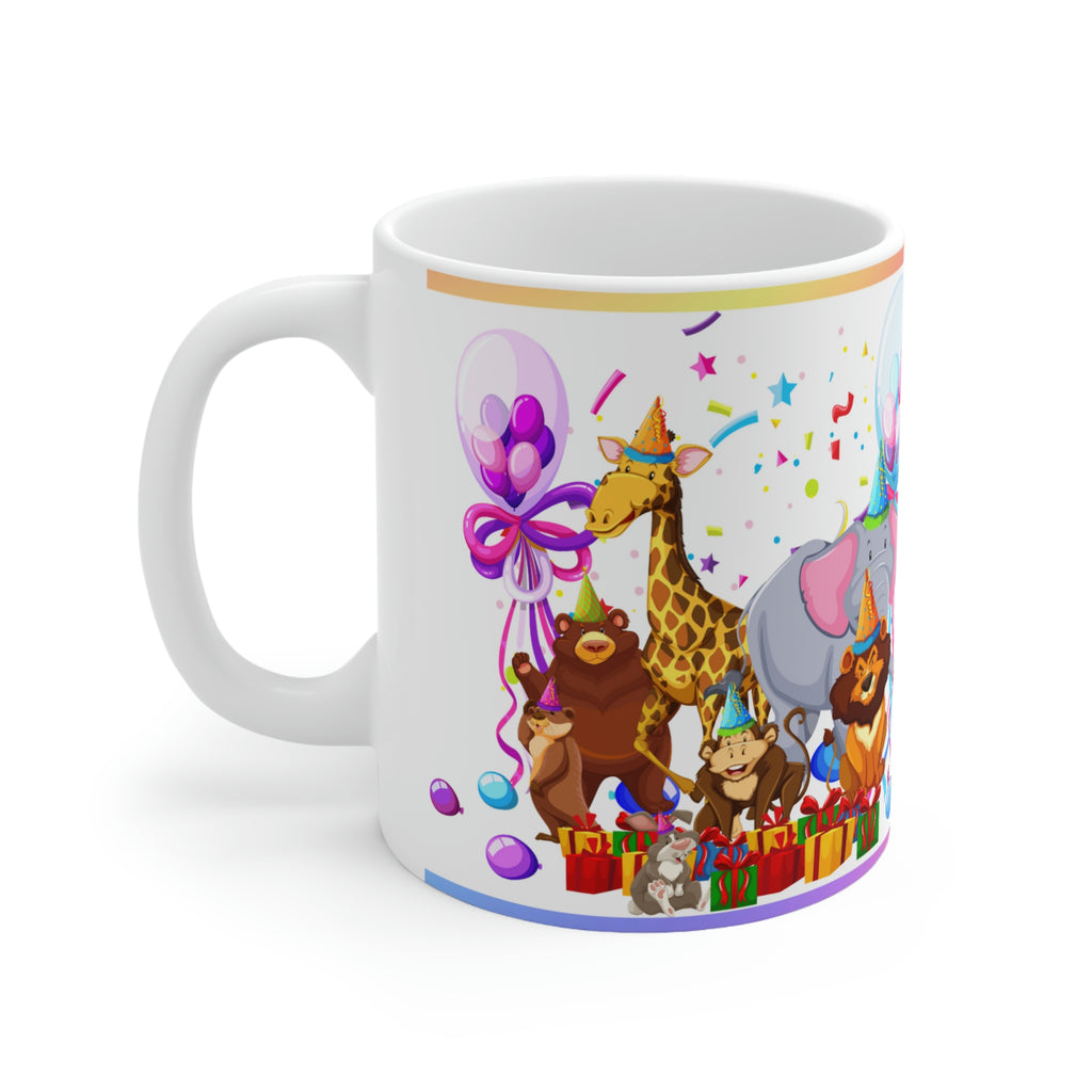 Party Animals  - Ceramic Mug 11oz | Fun Coffee Mug | Happy Birthday Coffee Mug | Best Birthday Gift