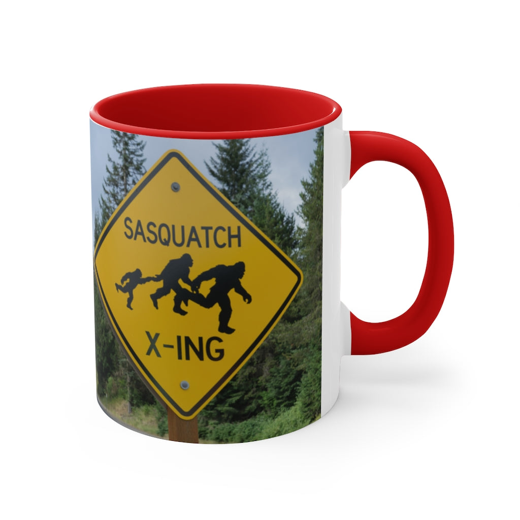 I Believe - Bigfoot/Sasquatch  -{Red/Navy/Black} Funny Coffee Mug, 11oz | Funny Gift | Funny Coffee Mug | Funny Bigfoot Mug | Father's Day