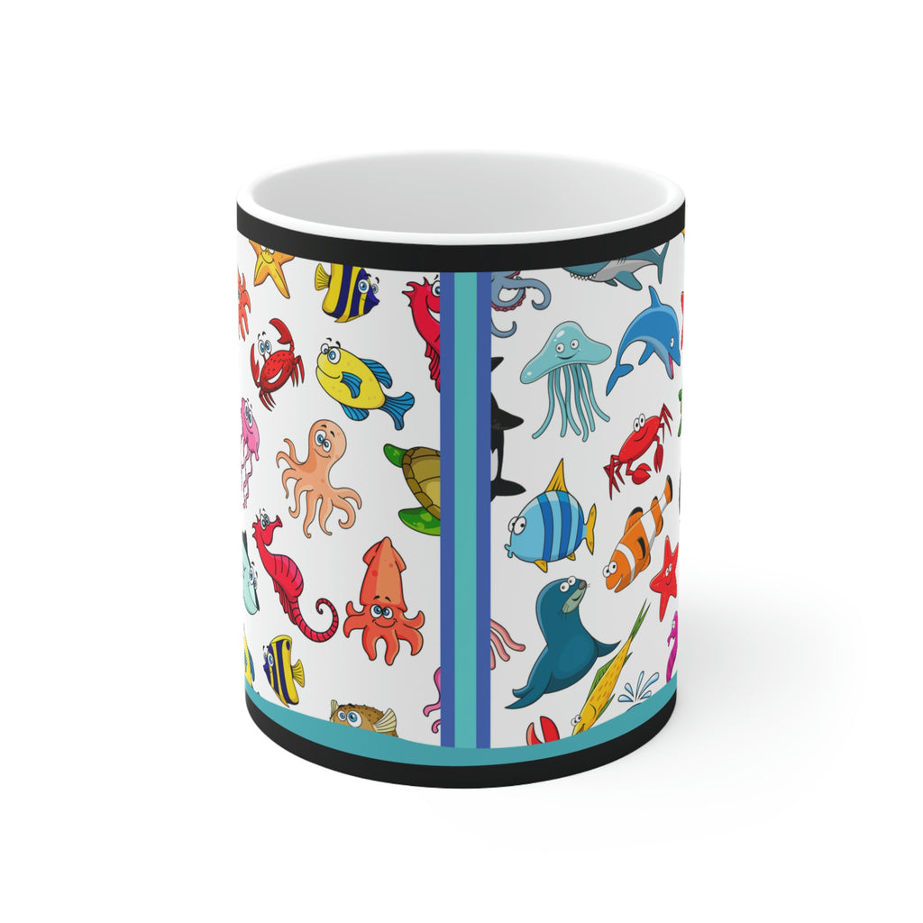 Under The Sea Fishtank - (White) -  Ceramic Mug 11oz |