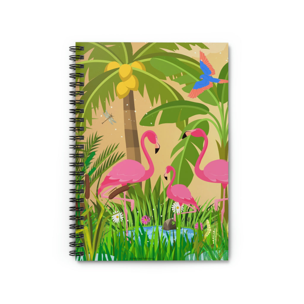 Flamingo Trio - Journal 118 paged- (Ruled/Lined)  | Journal for mom | Journal for women