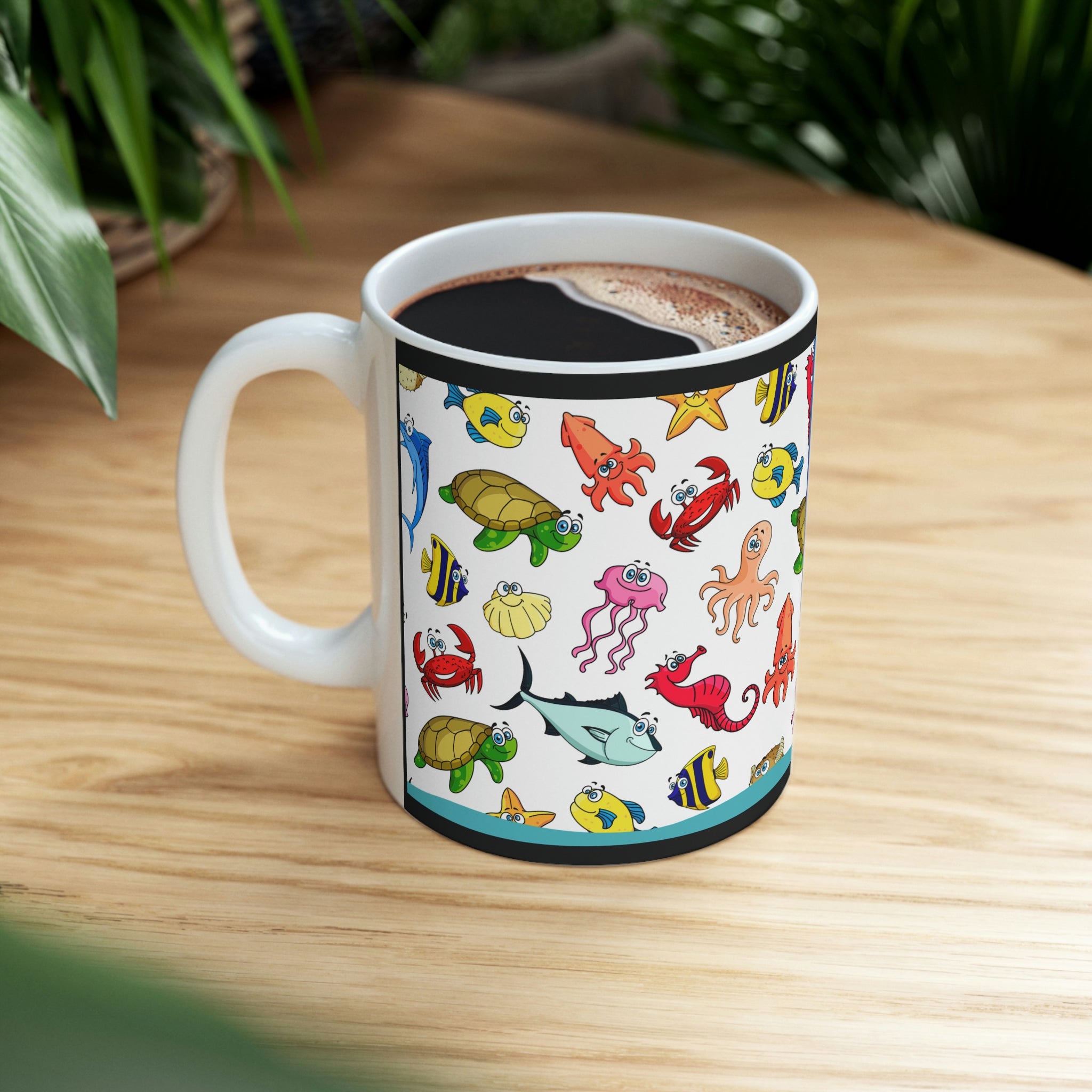 Under The Sea Fishtank - (White) -  Ceramic Mug 11oz |