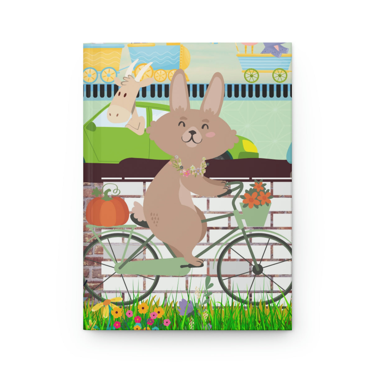 "Rabbit Commuter" - 150 pages (75 sheets) lined journal