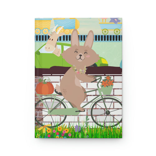 "Rabbit Commuter" - 150 pages (75 sheets) lined journal