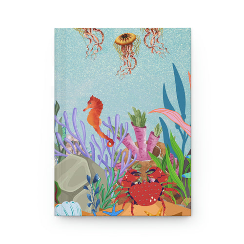 "Underwater Scene"  - 150 pages (75 sheets) Hard Back Lined Journal