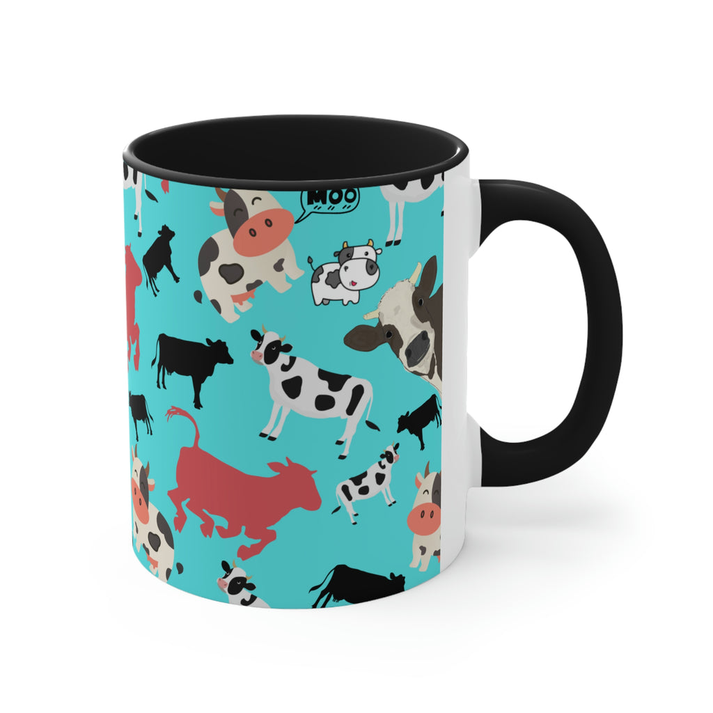 Classic Cows Funny Coffee Mug, 11oz | Funny Gift | Funny Coffee Mug | Funny Cow Coffee Mug