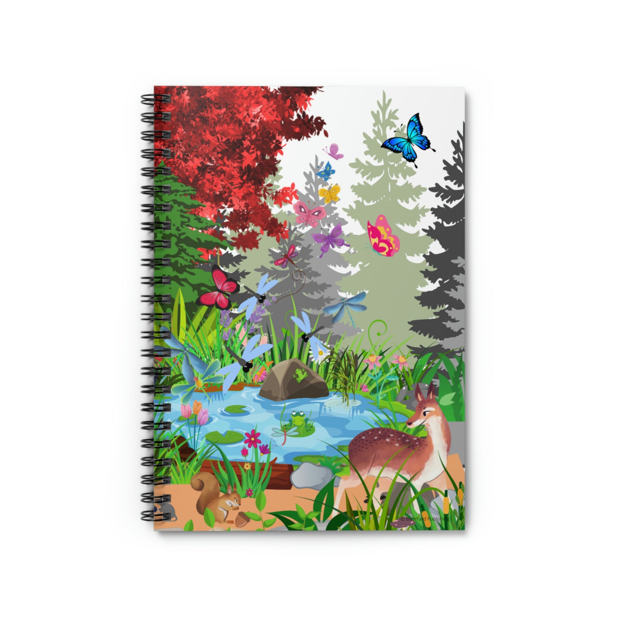 Forest Friends Deer and Mouse - Lined Journal 118 paged- (Ruled/Lined)  | Journal for mom | Journal for women | Lined Journal