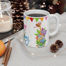 Load image into Gallery viewer, Happy Birthday Festive  - Ceramic Mug 11oz | Fun Coffee Mug | Happy Birthday Coffee Mug | Best Birthday Gift
