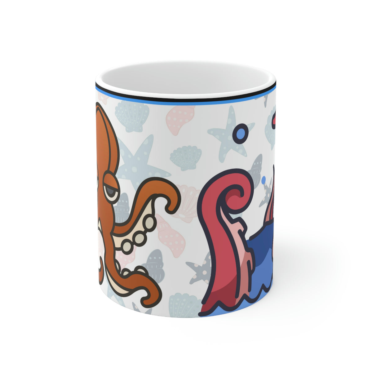 Sea Creatures (White) -  Ceramic Mug 11oz |
