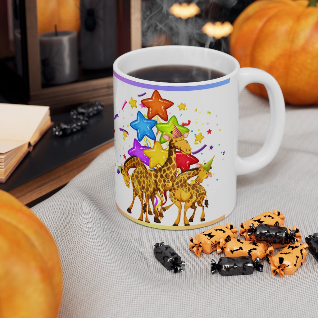 Party Animals  - Ceramic Mug 11oz | Fun Coffee Mug | Happy Birthday Coffee Mug | Best Birthday Gift