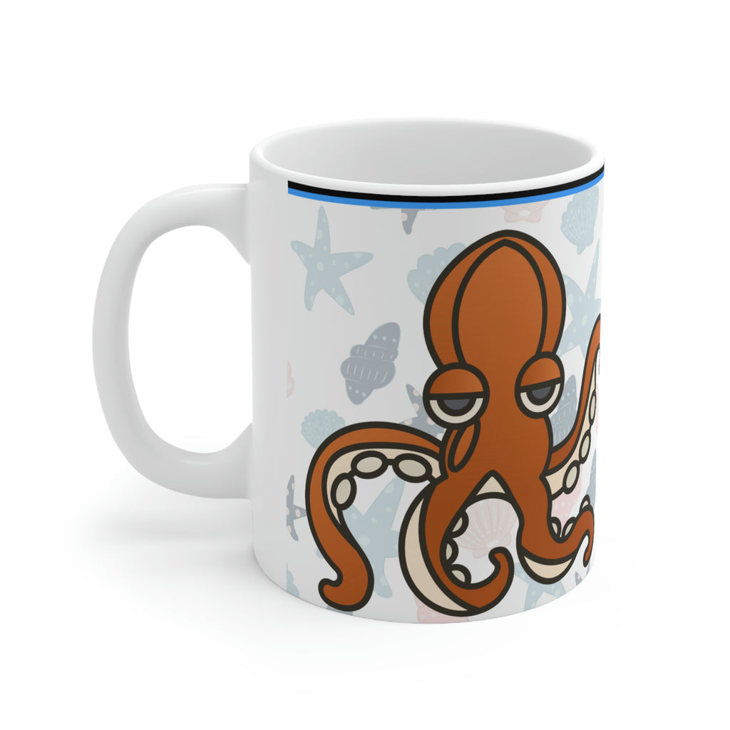 Sea Creatures (White) -  Ceramic Mug 11oz |
