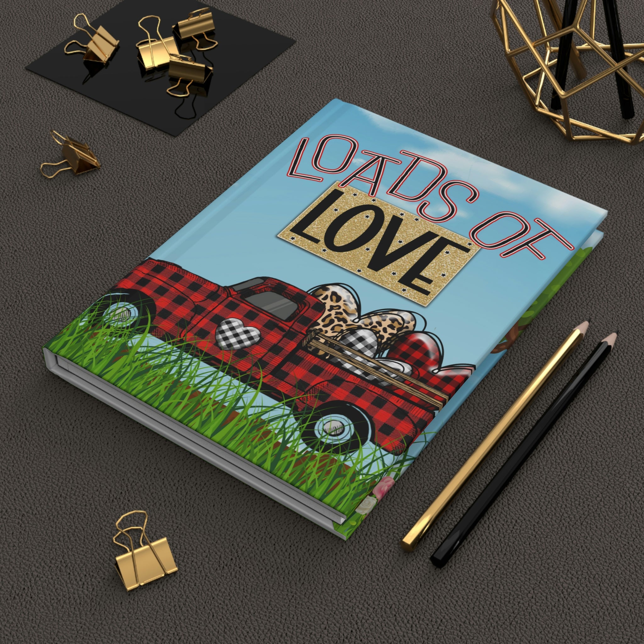 "Loads of Love" - Lined Hardcover Journal 150 pages (75 sheets)