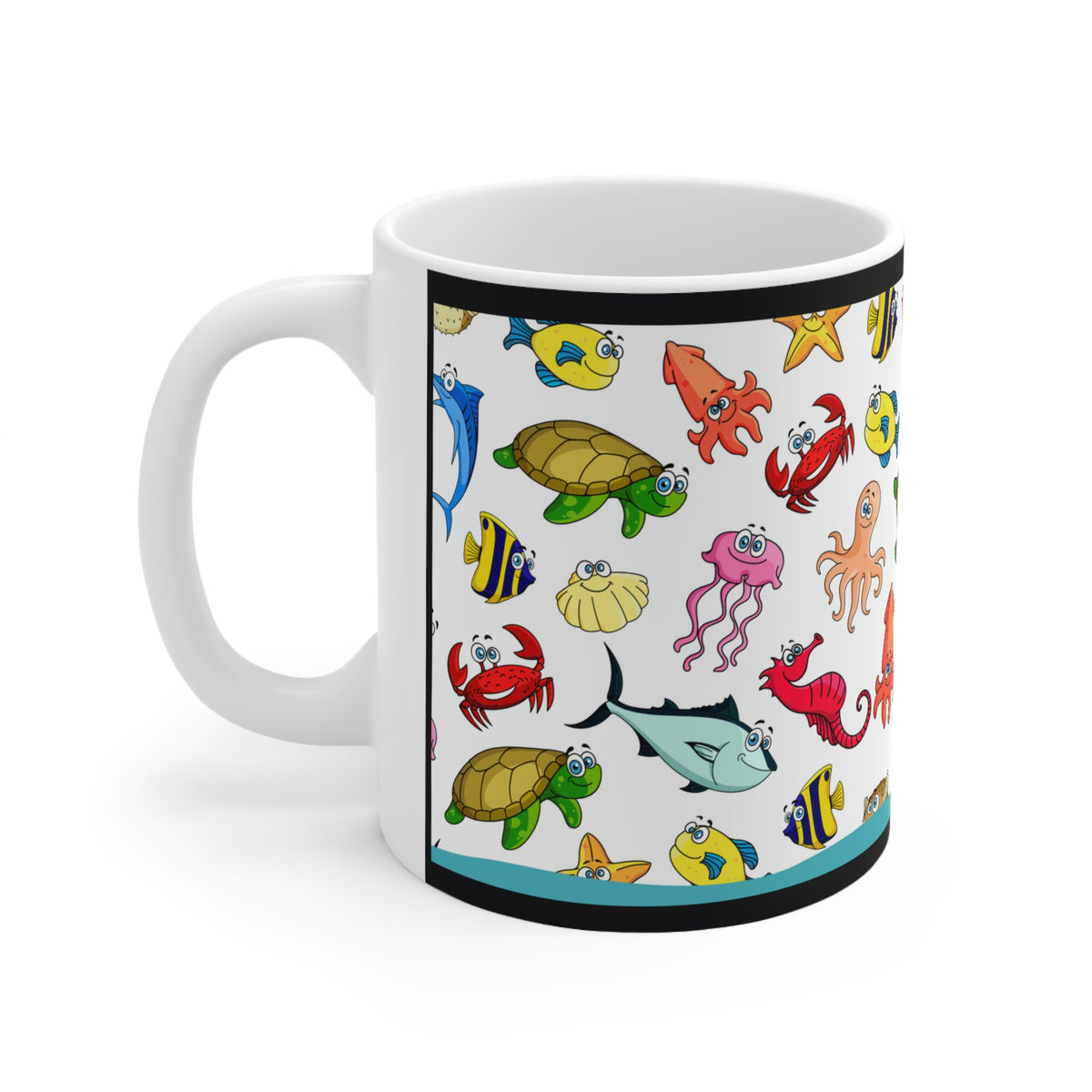 Under The Sea Fishtank - (White) -  Ceramic Mug 11oz |