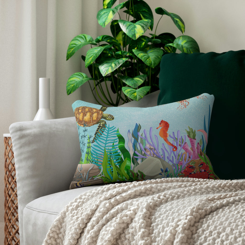 Spun Polyester Lumbar Pillow