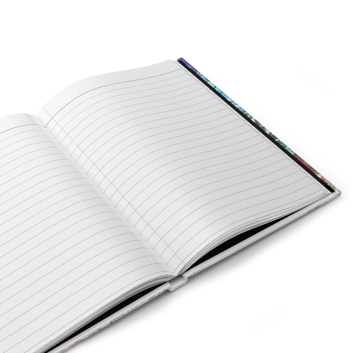 "Winter Whimsy Skating Party" -  150 pages (75 sheets)  Hard Backed Lined Journal