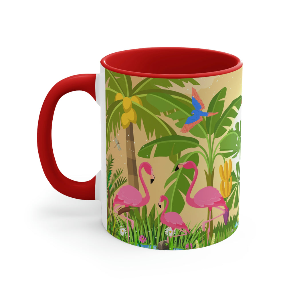 Flamingos 11oz {Navy Blue/Red/Pink/Green}  | Flamingo Coffee Mug | Wildlife Coffee Mug