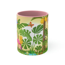 Load image into Gallery viewer, Flamingos 11oz {Navy Blue/Red/Pink/Green}  | Flamingo Coffee Mug | Wildlife Coffee Mug
