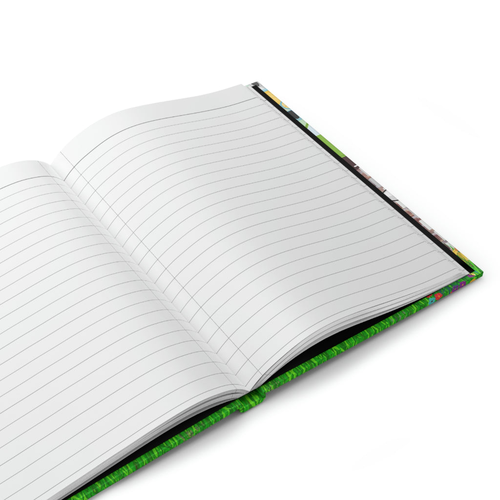 "Bicycle Bear" - 150 pages (75 sheets)  hard backed lined journal