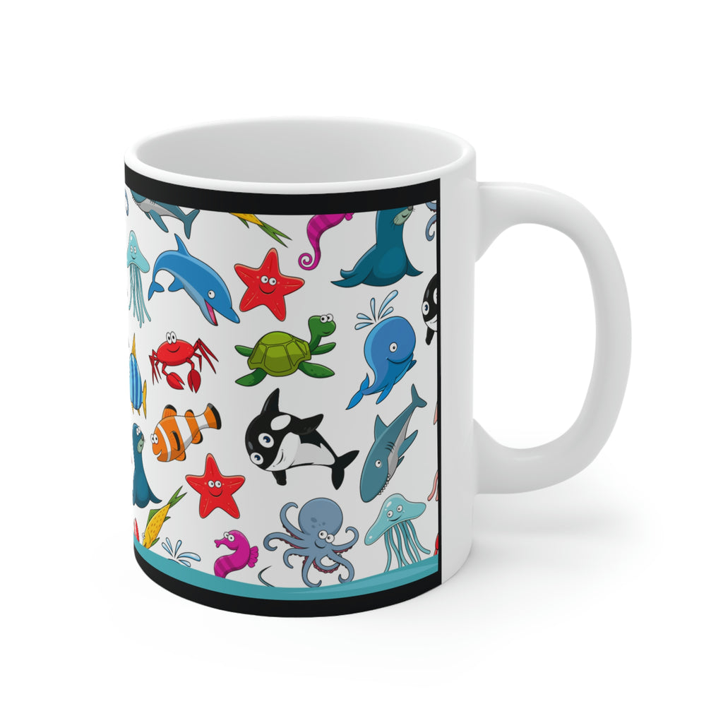 Under The Sea Fishtank - (White) -  Ceramic Mug 11oz |