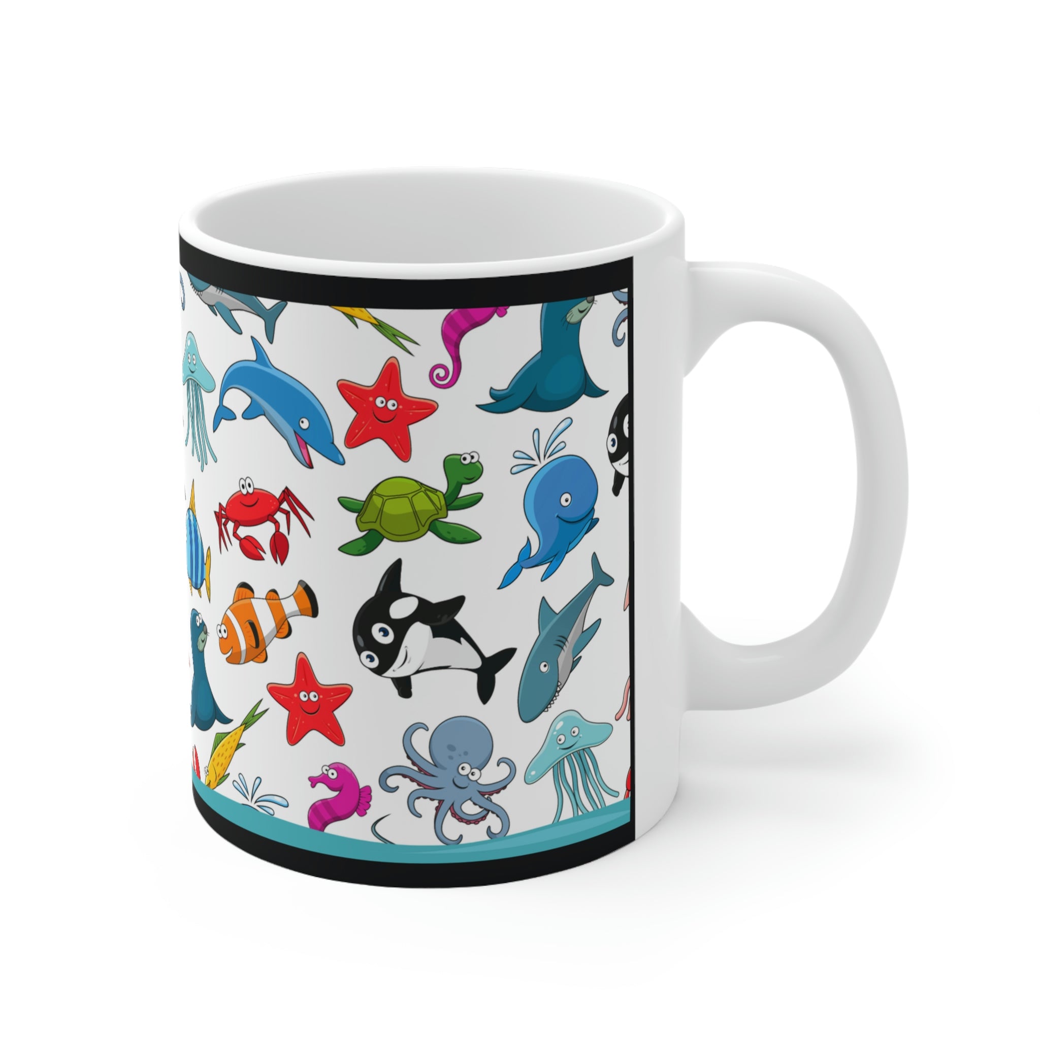 Under The Sea Fishtank - (White) -  Ceramic Mug 11oz |