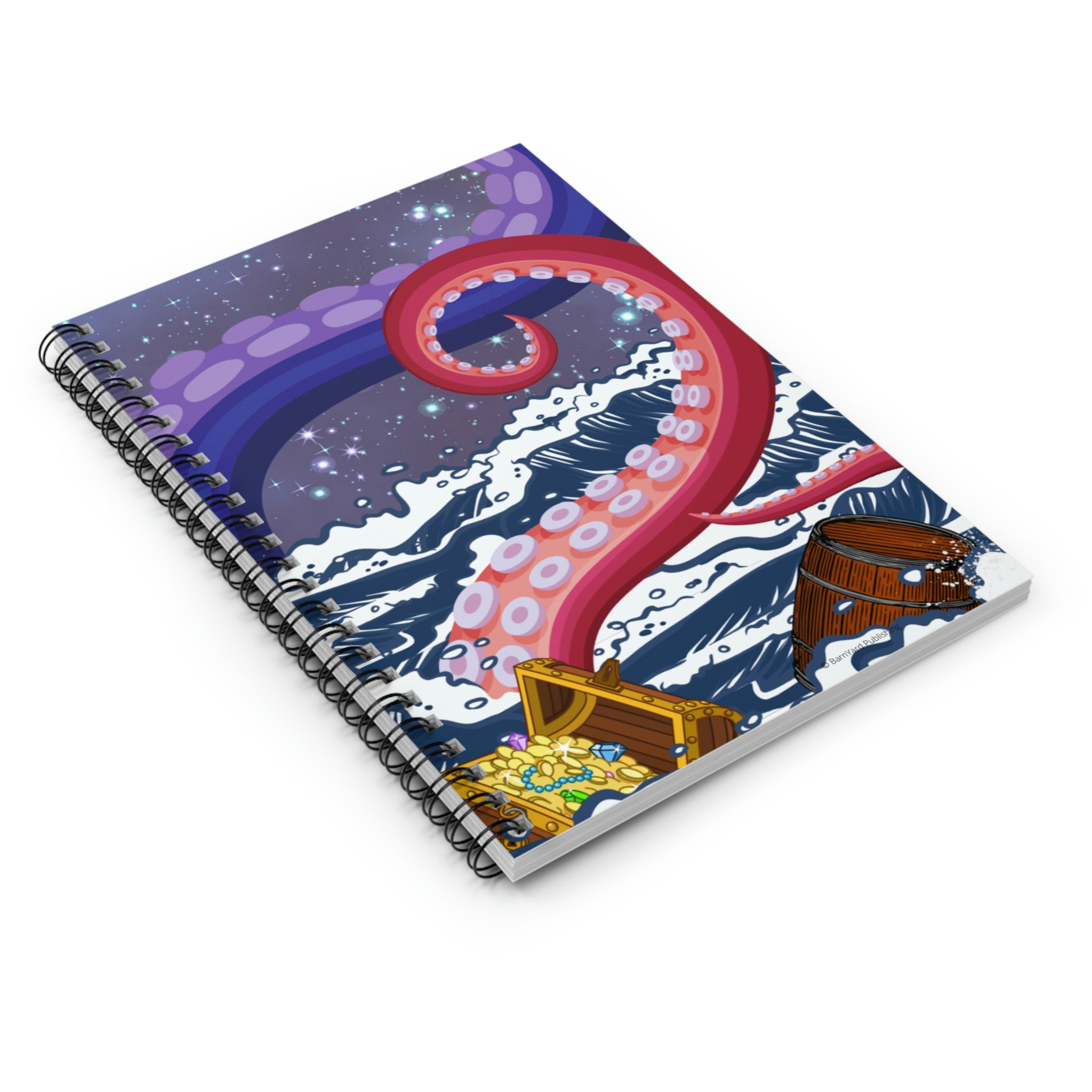Kraken Spiral Notebook - Ruled Line  - 118 pages | Kraken Journal | Sea Monster Journal