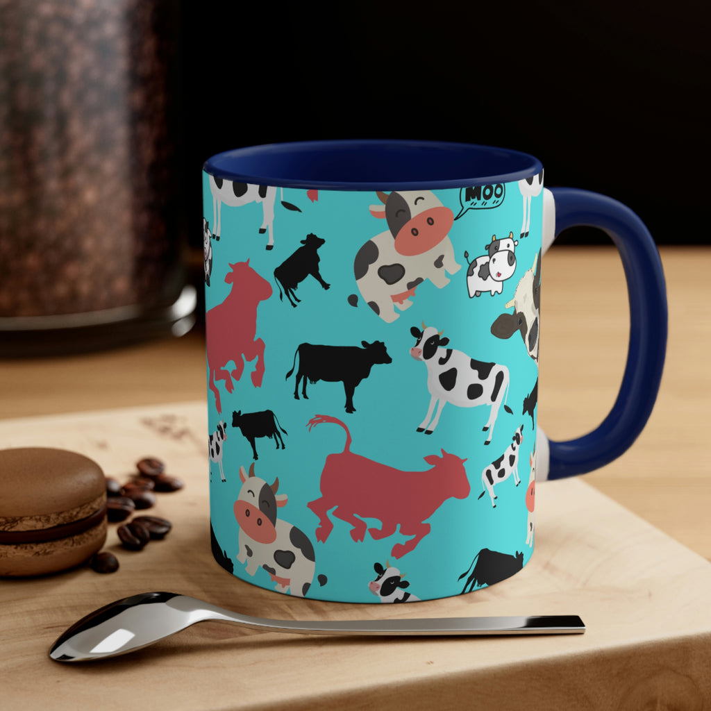 Classic Cows Funny Coffee Mug, 11oz | Funny Gift | Funny Coffee Mug | Funny Cow Coffee Mug
