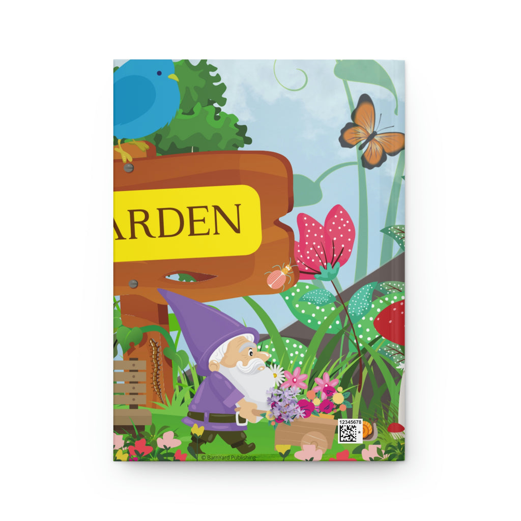 "Garden Gnome" Hardcover Journal 150 page (75 sheets)