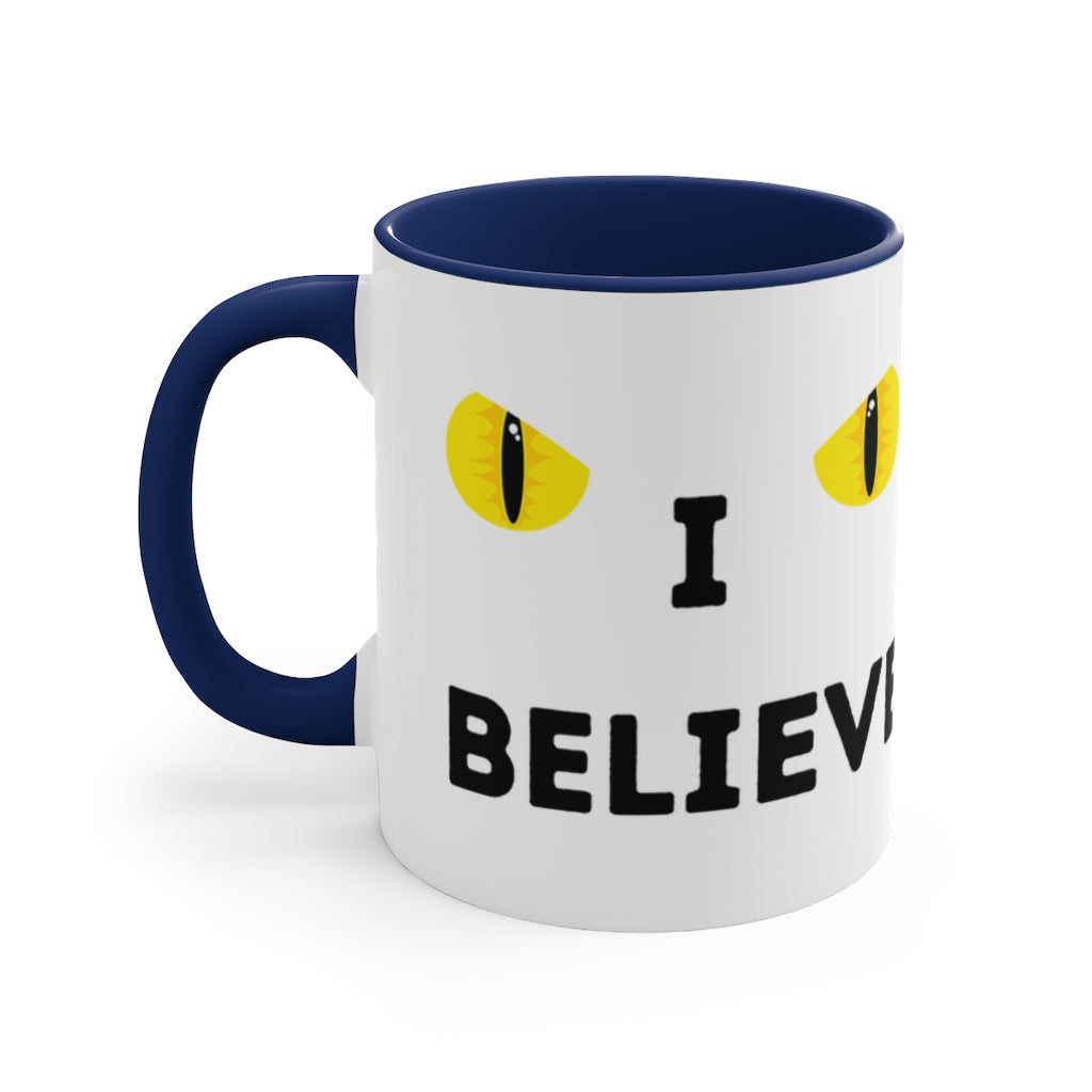 I Believe - Bigfoot/Sasquatch  -{Red/Navy/Black} Funny Coffee Mug, 11oz | Funny Gift | Funny Coffee Mug | Funny Bigfoot Mug | Father's Day