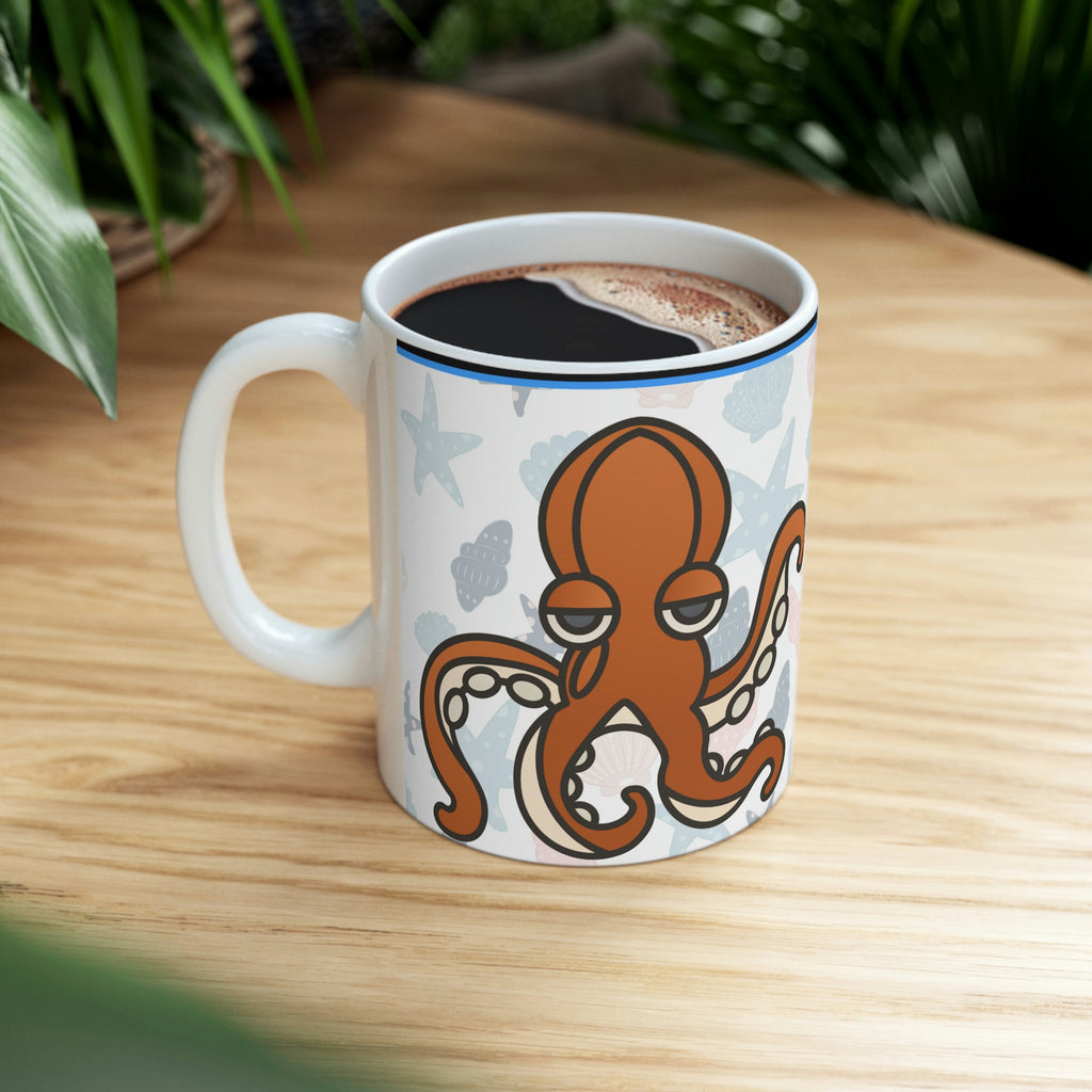 Sea Creatures (White) -  Ceramic Mug 11oz |