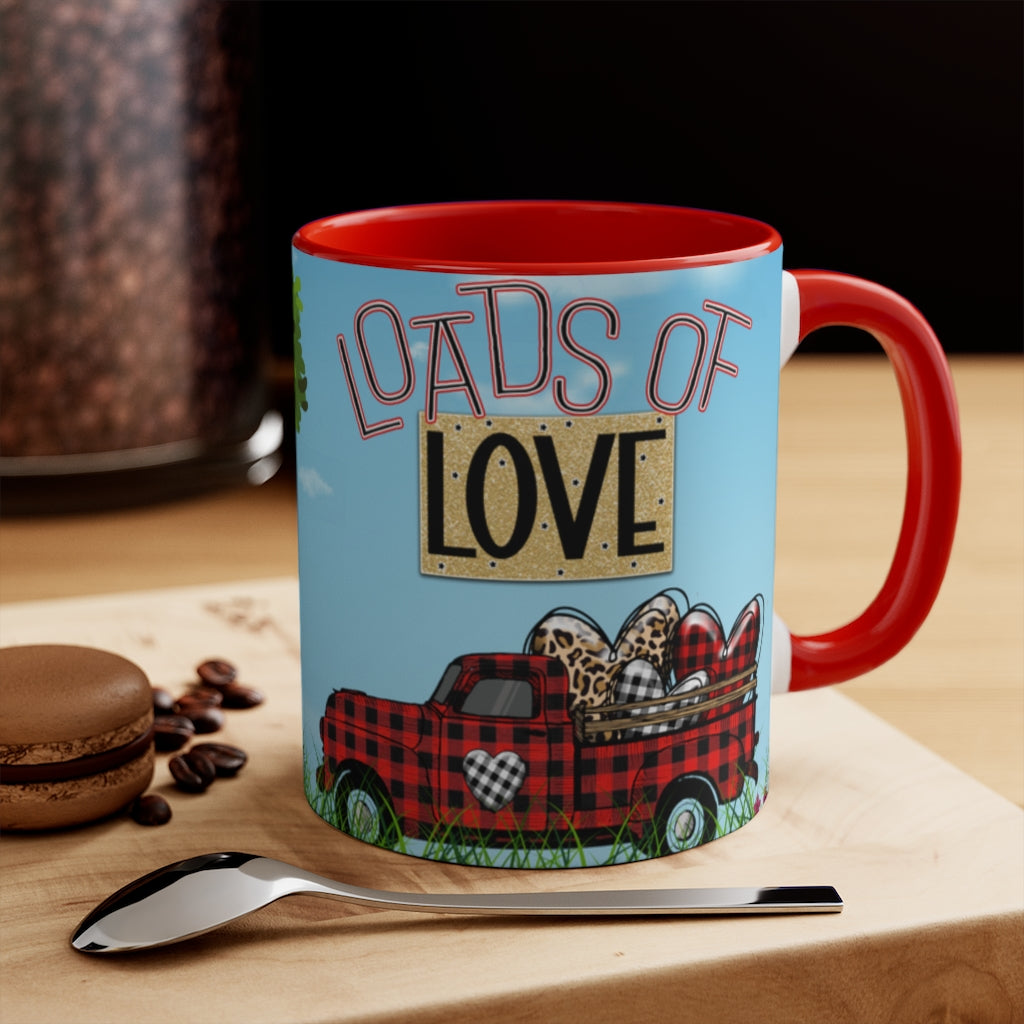 Loads Of Love -  Fun Coffee Mug, 11oz | Fun Gift | Valentine's Day Coffee Mug | Cute Country Coffee Mug