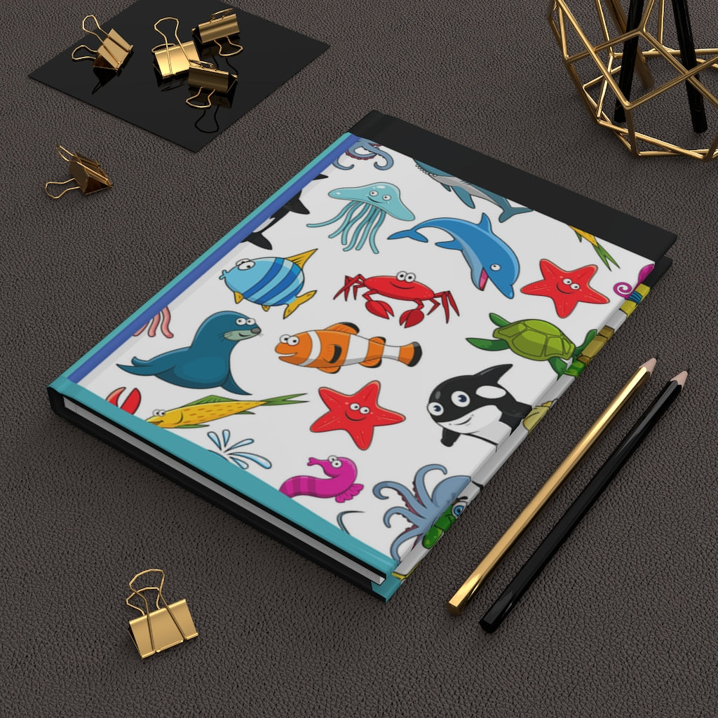 Sea Creature "Aquarium" Lined Journal For Kids